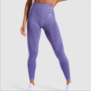 Gymshark Vital Seamless Purple Leggings - Small